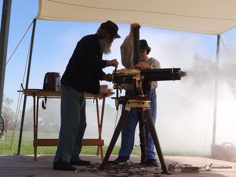Fort Seward Gatling Gun Demonstration - CSi Photo